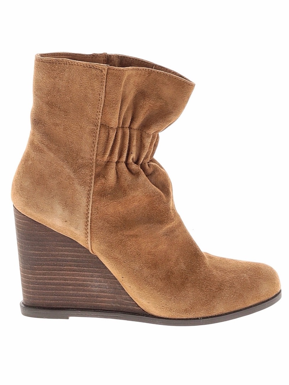 Splendid Tan Suede Wedge Ankle Boot